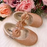 Sapatilha Flor Di Mila Bronze Gliter