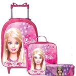 Kit Mochila Rodinhas + Lancheira + Estojo Barbie