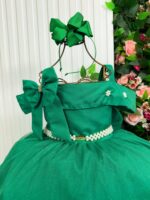 Vestido Banana Club Longo Doce Elegancia Verde Bandeira - Imagem 2